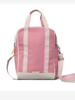 Matriona Pink Argentina Canvas Lined Cuore Lunch Picnic Bag